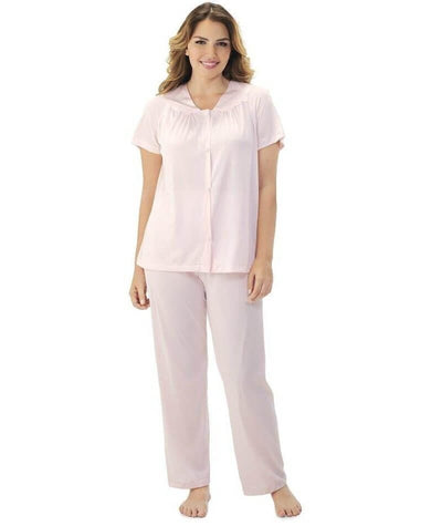 Exquisite Form Short Sleeve Pajamas Plus - Pink Champagne Sleep 