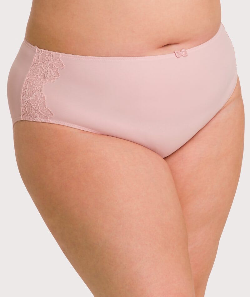 Ava & Audrey Jacqueline Full Brief with Lace - Blush Knickers  
