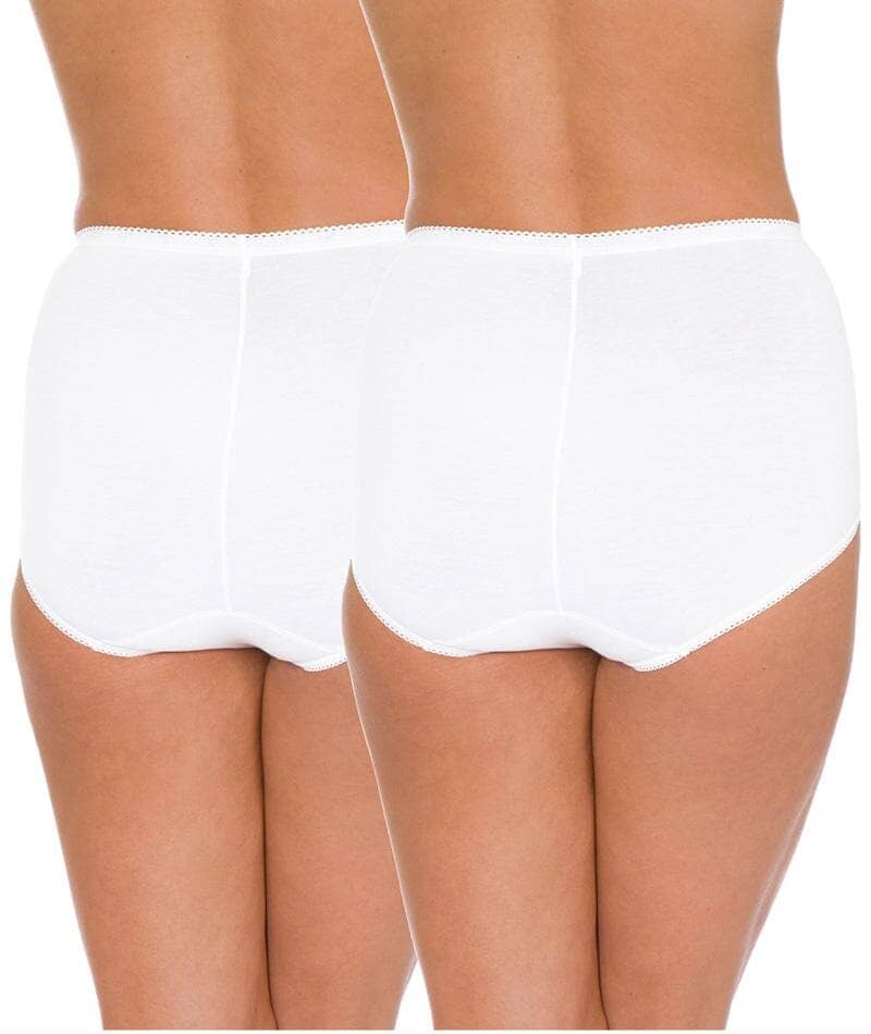 Sloggi Maxi Brief 2 Pack - White Knickers 