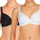 Bendon Rita Full Coverage Contour Bra 2 Pack - Black/White