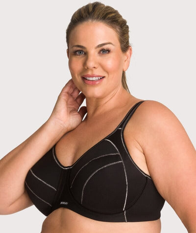 Berlei Full Focus Sport Underwire Bra - Black Bras 