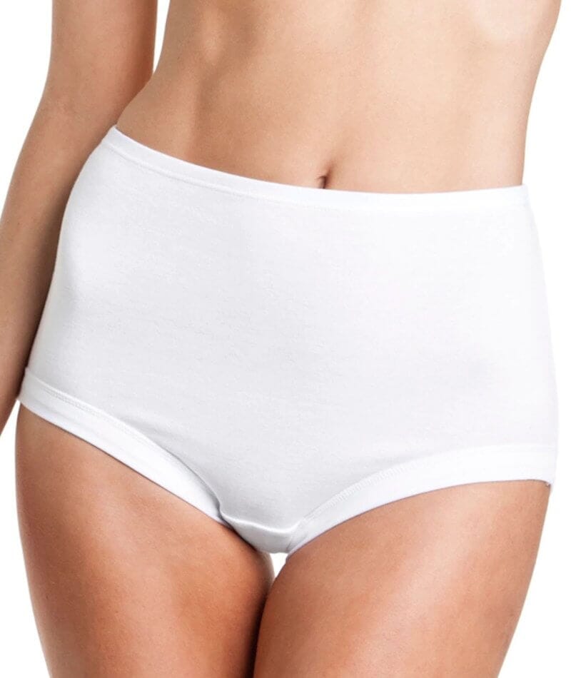 Bonds Cottontails Full Brief With Lycra - White Knickers  