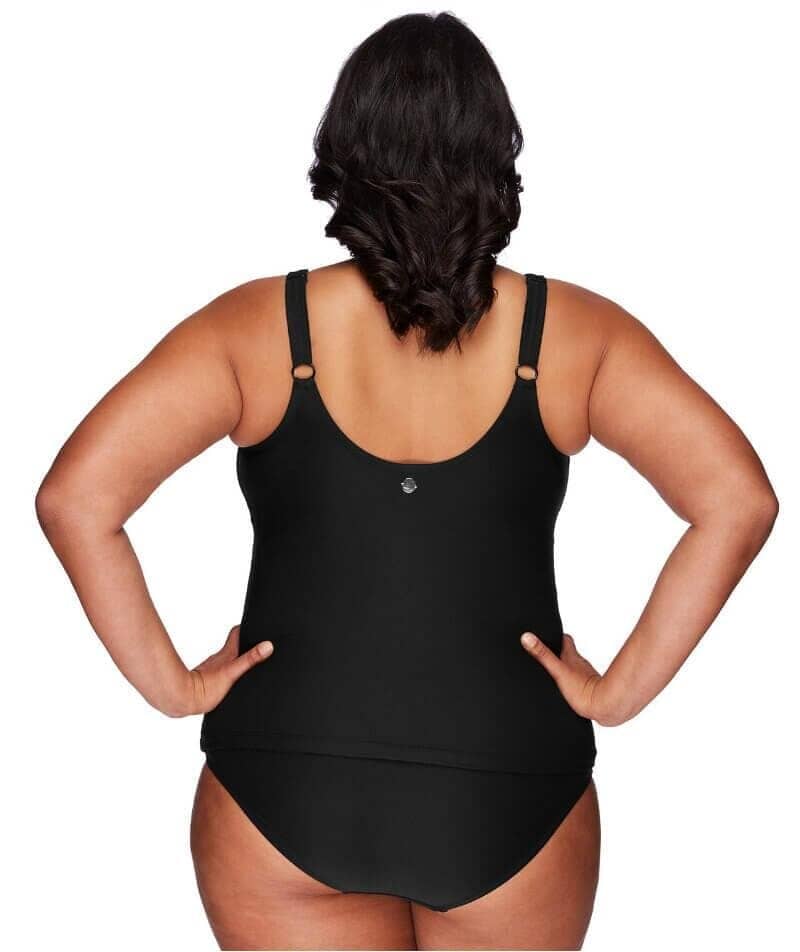 Artesands Hues Delacroix Cross Front Tankini - Black Swim 