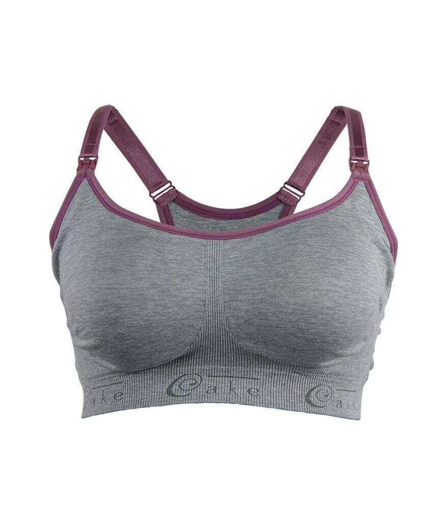 Cake Maternity Cotton Candy Seamless Sleep & Yoga Wirefree Nursing Bra - Heather Grey Bras 