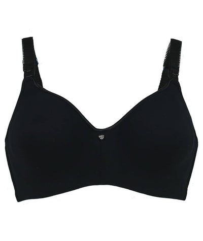 Cake Maternity Croissant Seamless Flexi Wire Nursing Bra - Black Bras 