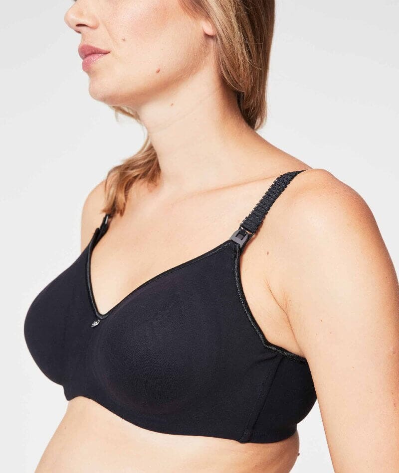 Cake Maternity Croissant Seamless Flexi Wire Nursing Bra - Black – Big  Girls Don't Cry (Anymore)