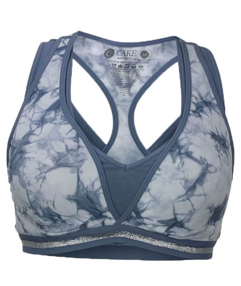 Cake Maternity Lotus Yoga & Hands Free Pumping E-FF Cup Wirefree Bra - Tie Dye Bras 