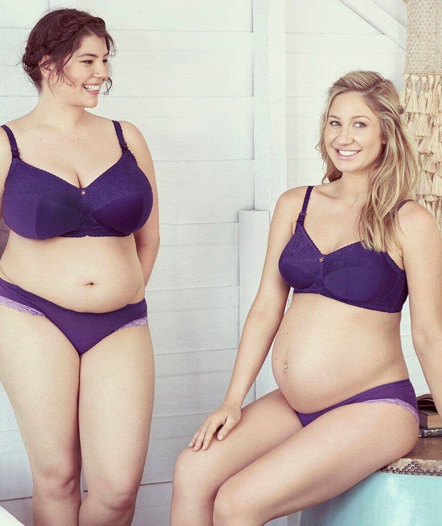 Cake Maternity Tea Wire-Free Soft Cup Wire-Free Nursing Bra - Navy – Big  Girls Don't Cry (Anymore)