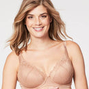 Cake Maternity Truffles Moulded Lace Cup Plunge Nursing Bra -  Nude