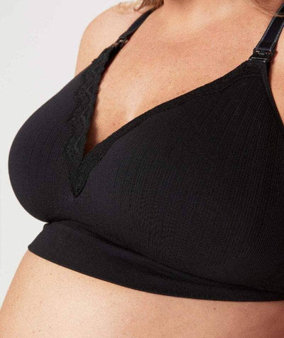 Cake Maternity Tutti Frutti E-FF Cup Wirefree Nursing Bra - Black Bras 