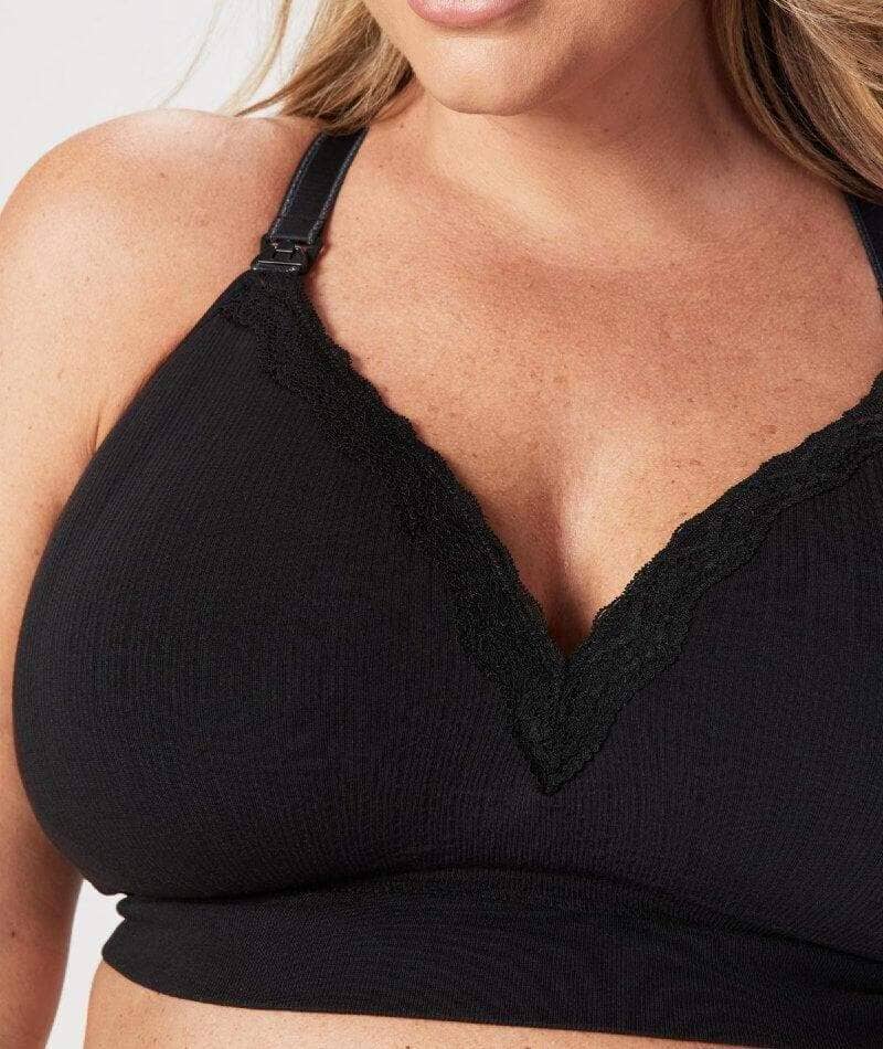 Cake Maternity Tutti Frutti E-FF Cup Wirefree Nursing Bra - Black Bras 