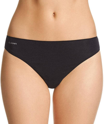 Jockey No Panty Line Promise Bamboo Naturals G-String - Black Knickers 