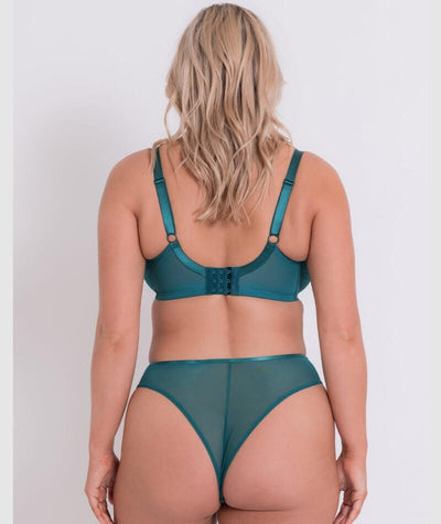 Curvy Kate Amaze High Waist Brazilian Brief - Verdigris Green Knickers 