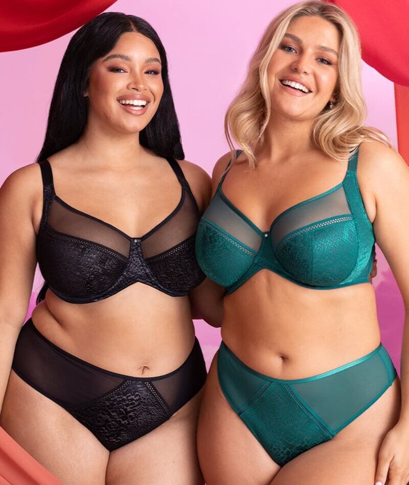 Curvy Kate Amaze High Waist Brazilian Brief - Verdigris Green Knickers 