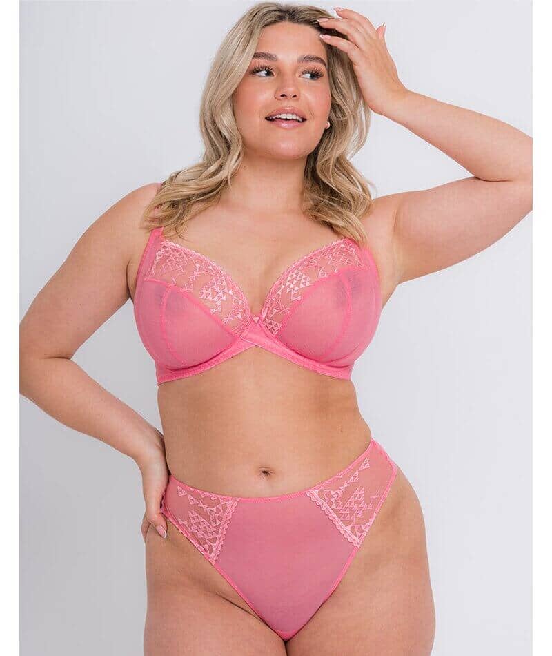Curvy Kate Centre Stage Deep Thong - Pink Knickers 