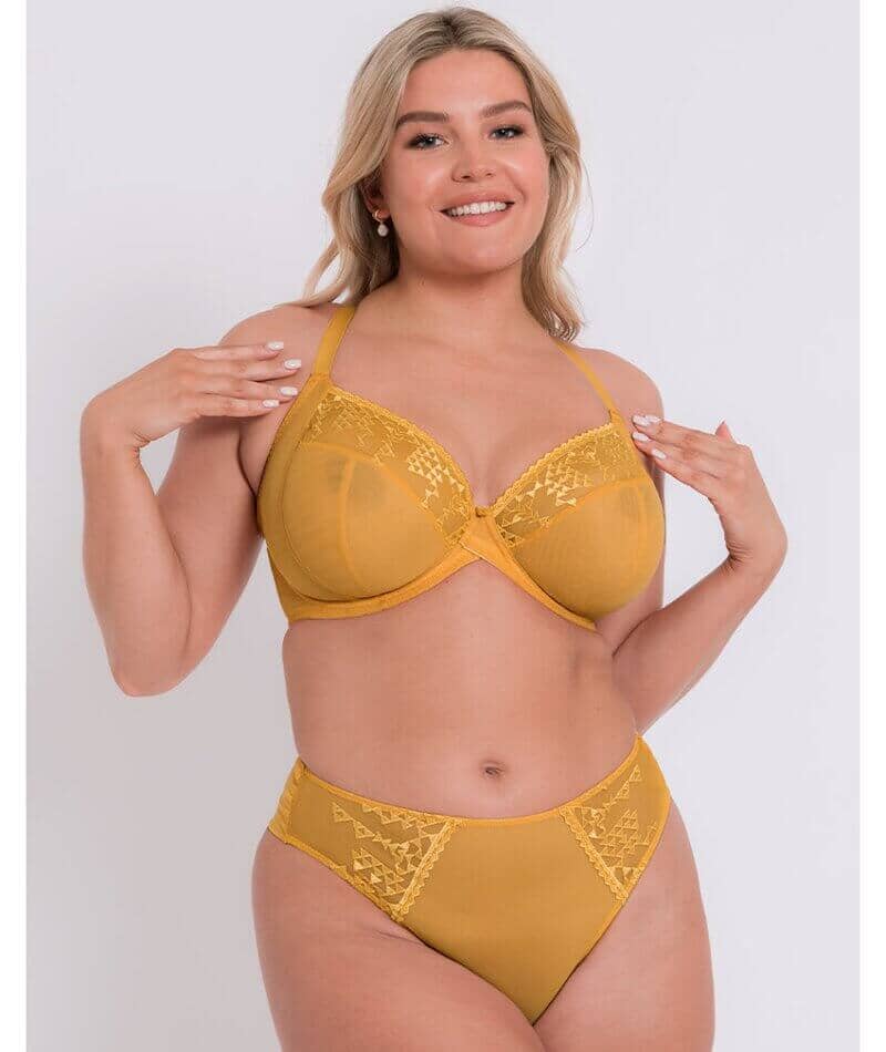 Curvy Kate Centre Stage Full Plunge Bra - Turmeric Yellow Bras 