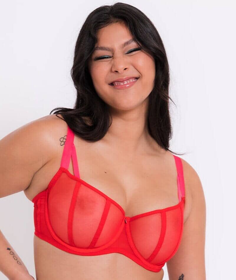 Curvy Kate Elementary Balcony Bra - Red/Pink Bras 