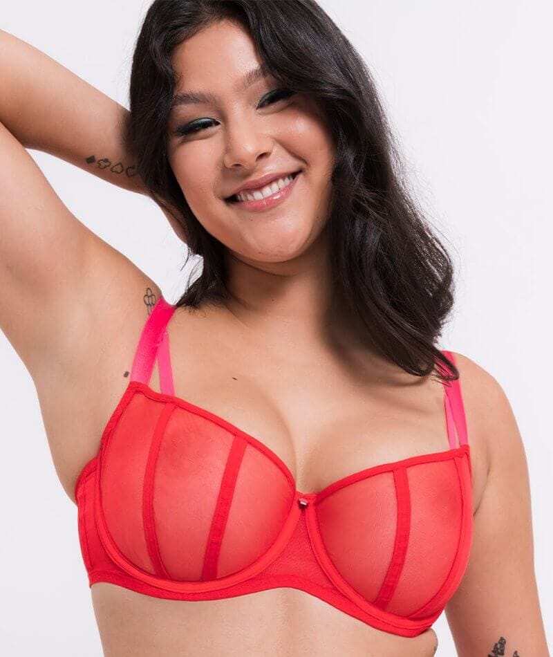 Curvy Kate Elementary Balcony Bra - Red/Pink