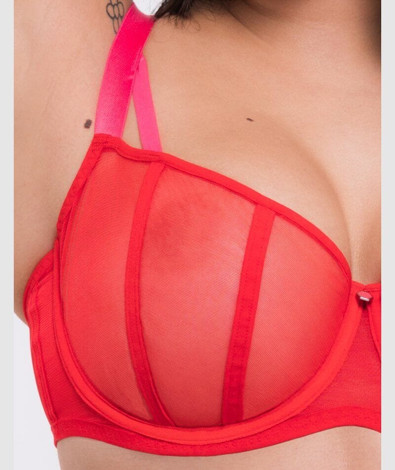 Curvy Kate Elementary Balcony Bra - Red/Pink