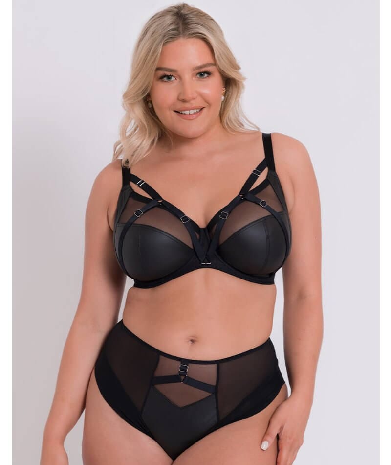 Curvy Kate Enclose High Waist Brief - Black Knickers 