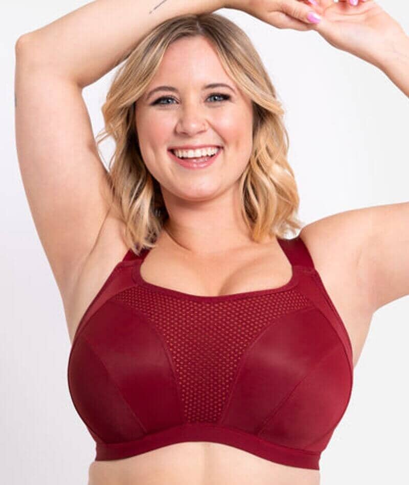 Curvy Kate Everymove Flexi-Wired Sports Bra - Beet Red/Coral Bras 