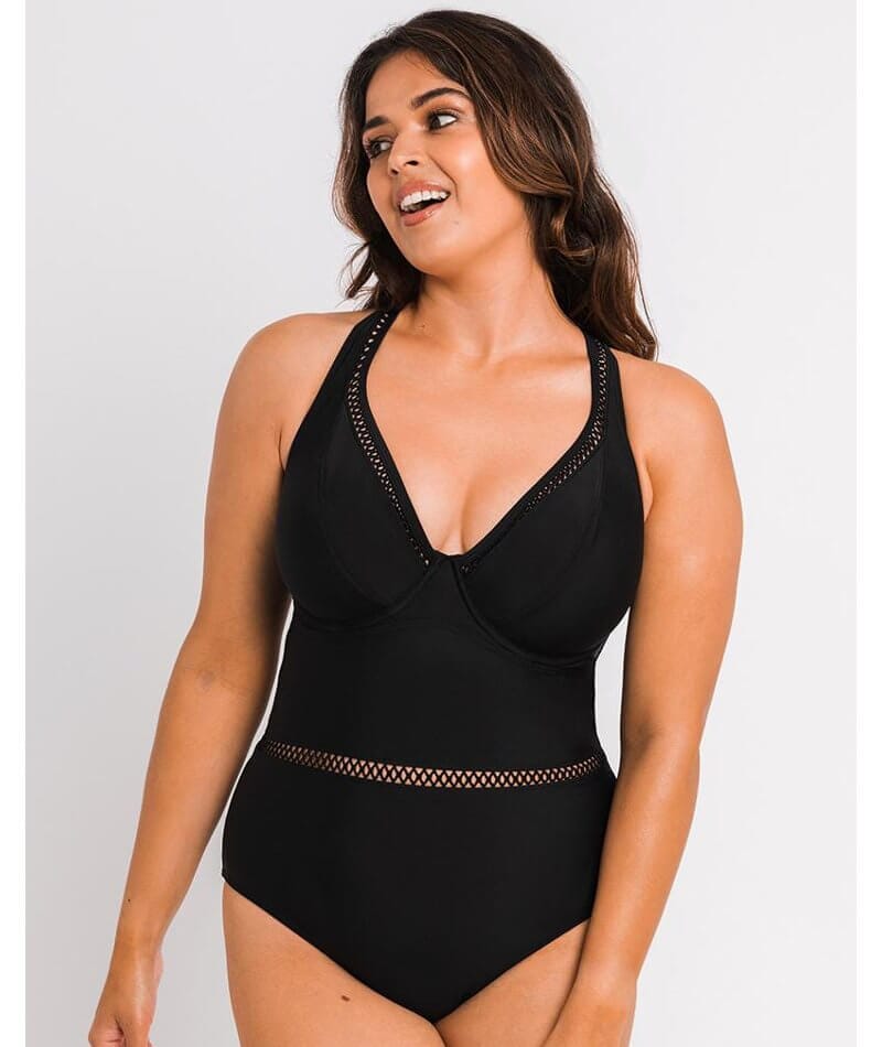 Curvy Kate First Class Plunge Swimsuit - Black