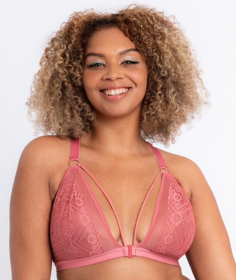 Curvy Kate Front and Centre Wirefree Bralette - Rose Bras 