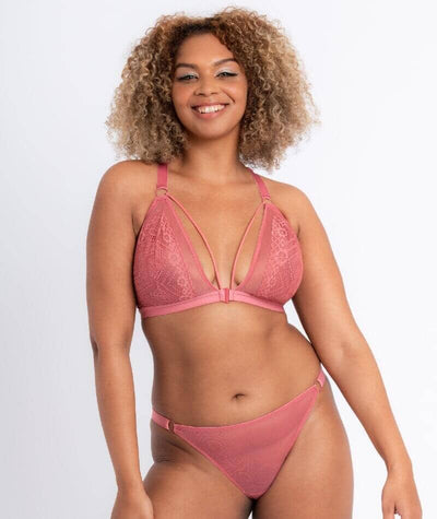 Curvy Kate Front and Centre Wirefree Bralette - Rose Bras 