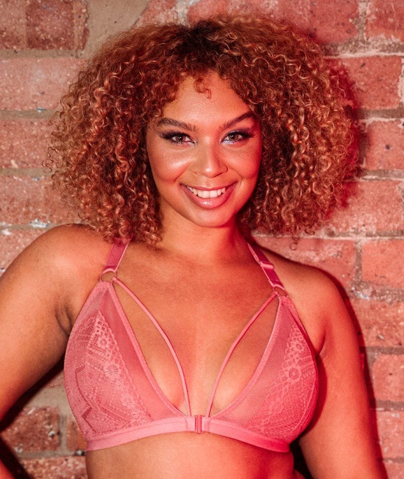 Curvy Kate Front and Centre Wirefree Bralette - Rose Bras 