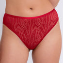 Curvy Kate Lace Daze Brazilian Brief - Lipstick Red