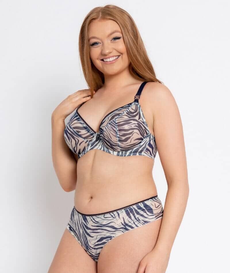 Curvy Kate Lifestyle Plunge Bra - Zebra Print Bras 