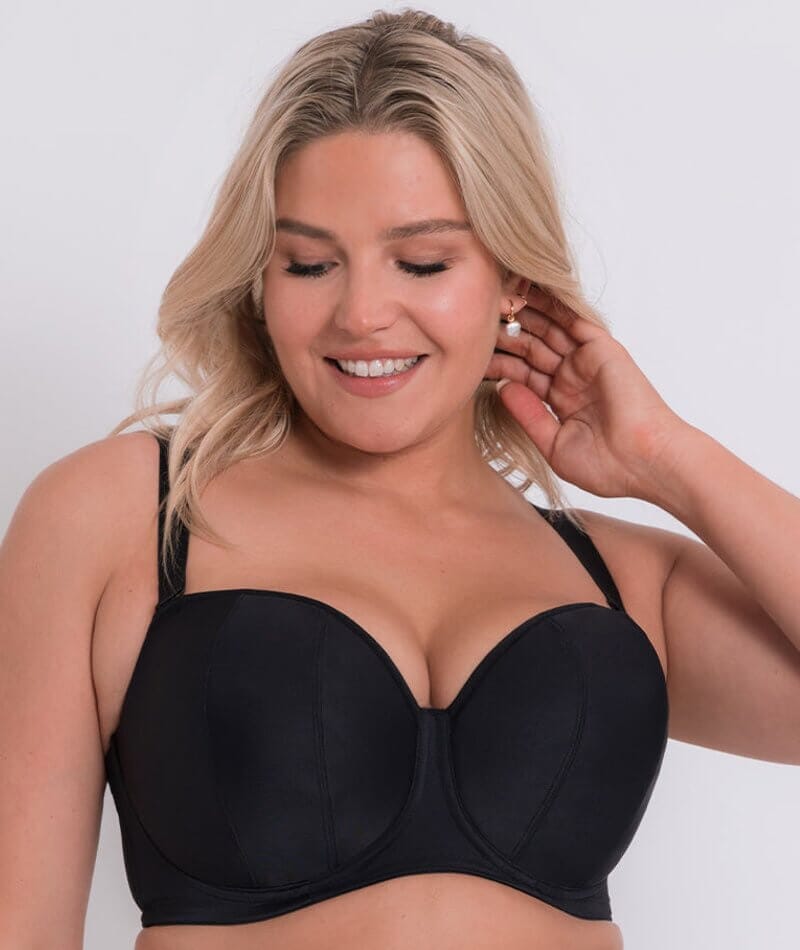 Curvy Kate Luxe Strapless Bra - Jet Black Bras 