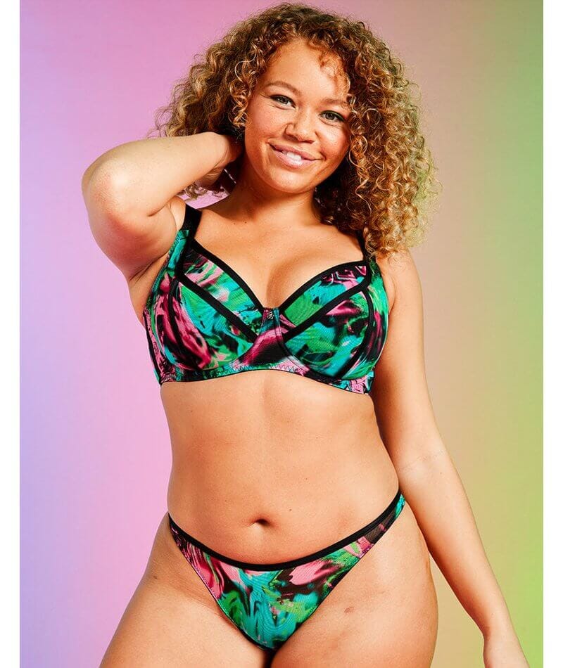 Curvy Kate Reality Check Tanga - Print Mix Multicolour Knickers 