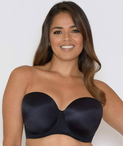 Curvy Kate Smoothie Strapless Moulded Bra - Black Bras 