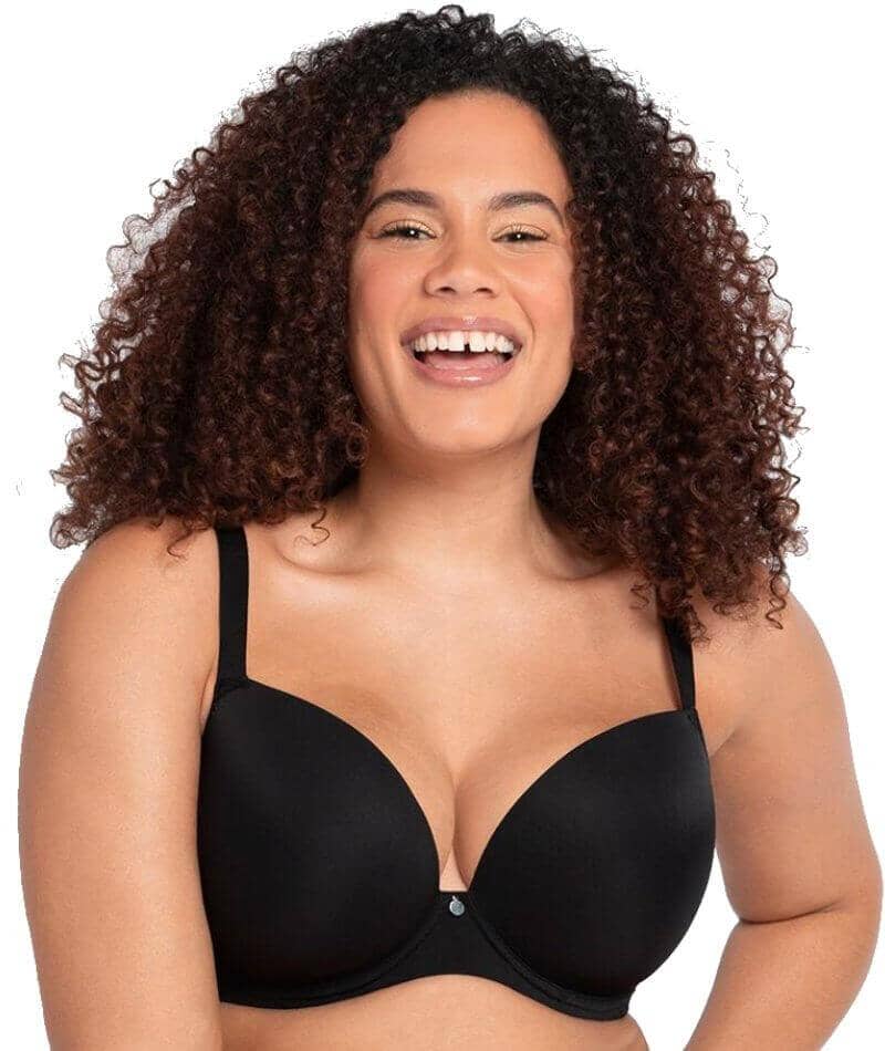 Curvy Kate Smoothie T-Shirt Plunge Bra - Black Bras  