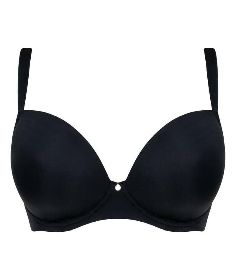 Curvy Kate Smoothie T-Shirt Plunge Bra - Black Bras 