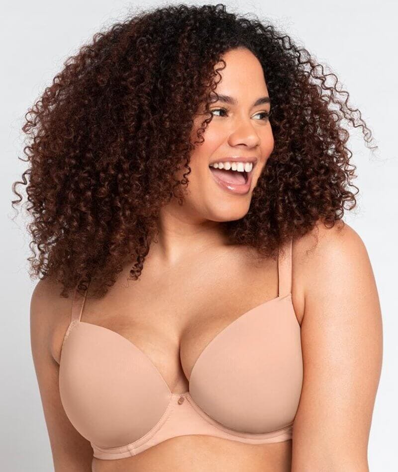 Curvy Kate Smoothie T-Shirt Plunge Bra - Latte Bras  