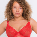 Curvy Kate Stand Out Scooped Plunge Bra - Fiery Red