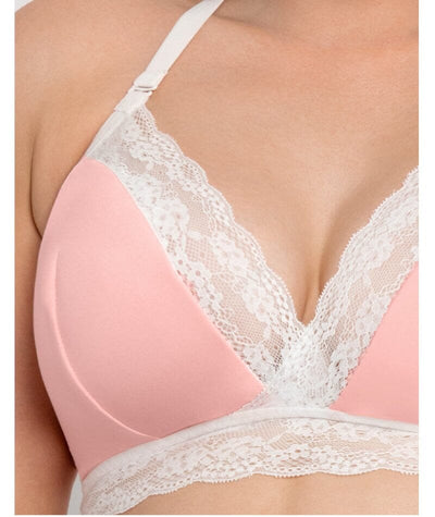 Curvy Kate Twice the Fun Reversible Wirefree Bralette - White/Pink Bras 