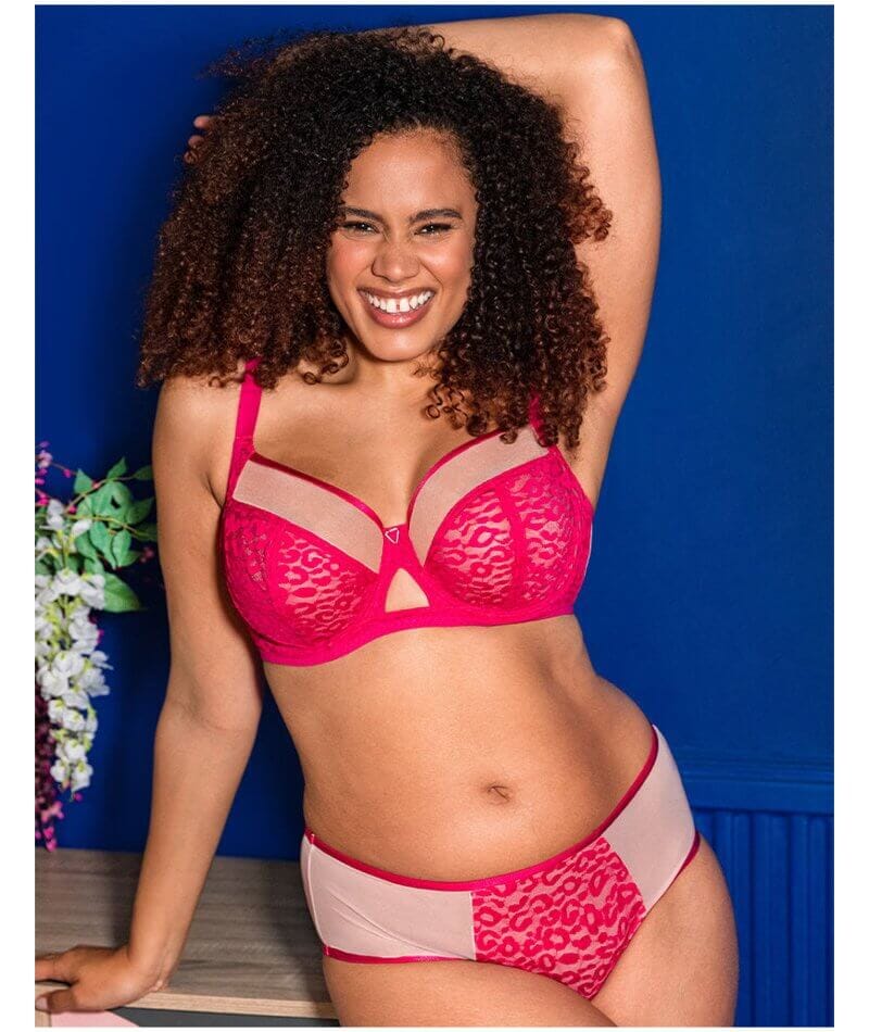 Curvy Kate Victory Wild Short - Hot Pink/ Blush Knickers 