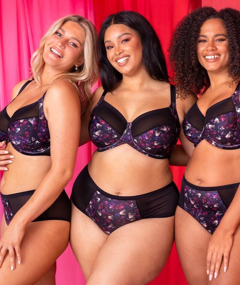 Curvy Kate Wonderfully Full Cup Bra - Black Floral
