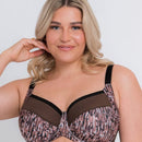 Curvy Kate Wonderfully Full Cup Bra - Cocoa Print Brown