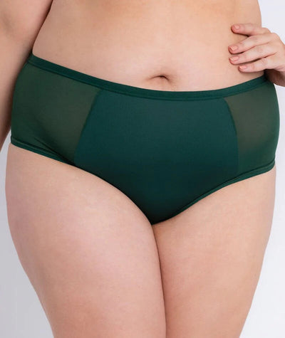 Curvy Kate Wonderfully Short - Forest Green Knickers 