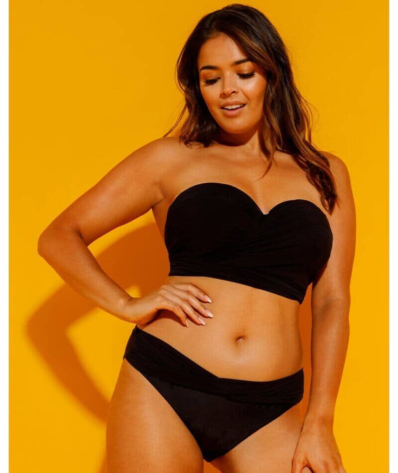 Curvy Kate Wrapsody Bikini Brief - Black Swim 