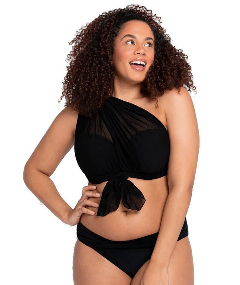 Curvy Kate Wrapsody Bikini Brief - Black Swim 