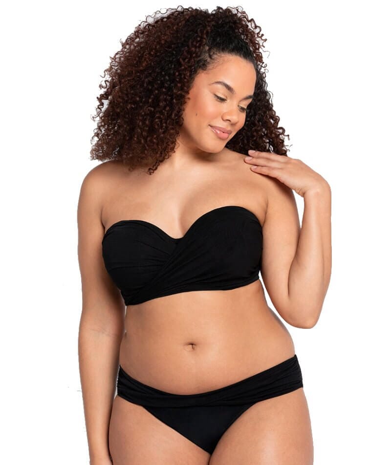 Curvy Kate Wrapsody Bikini Brief - Black Swim 