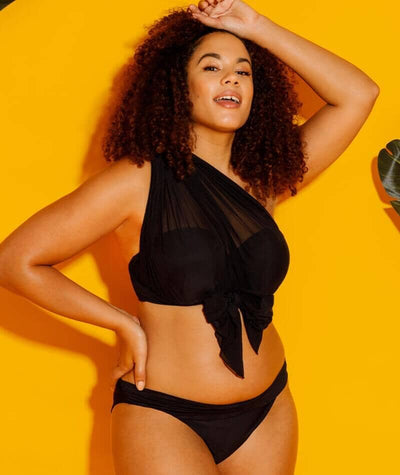 Curvy Kate Wrapsody Bikini Brief - Black Swim 