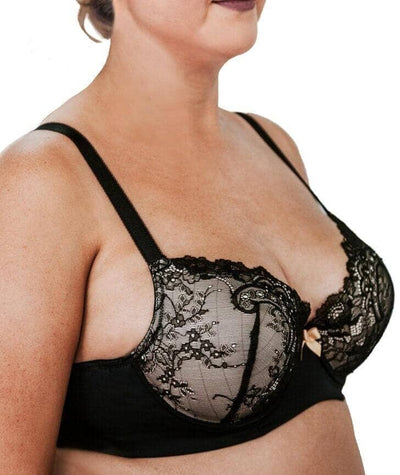 Lady Emprezz Rizzo Padded Shaping Bra - Black/Nude Bras 