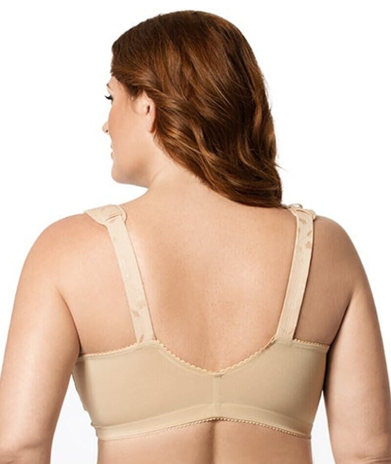 Elila Front Opening Wirefree Posture Bra - Nude Bras 