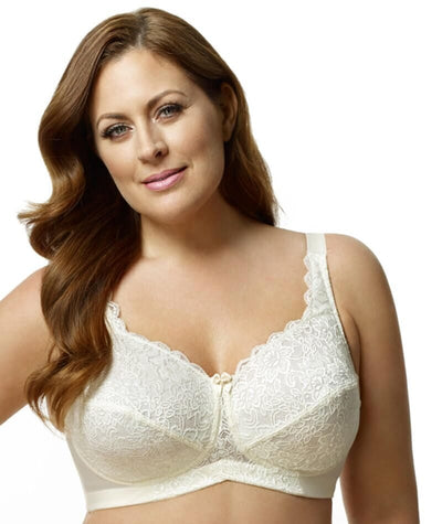 Elila Stretch Lace Wirefree Bra - Ivory Bras 